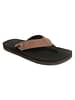 Chupps Men's Wyld Solid Uro Foam Comfort Flip Flop -Recycled Materials Brown Black