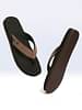 Chupps Men's Wyld Solid Uro Foam Comfort Flip Flop -Recycled Materials Brown Black