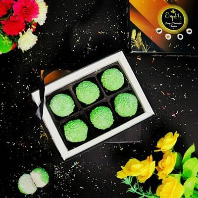 Premium Green Truffle Gift Pack Of 6 Pieces image