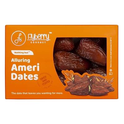 Flyberry Gourmet Ameri Dates (Khajoor/Khajur) 200G | 100% Natural | Rich In Calcium, Iron And Potassium | Instant Energy image