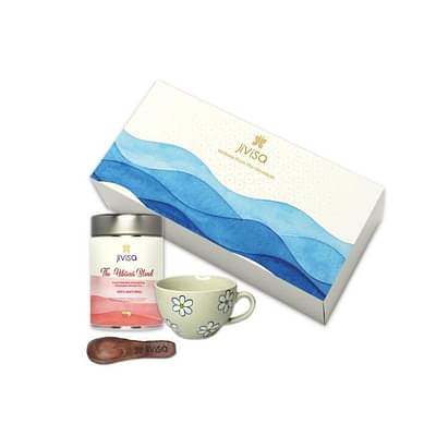 Jivisa Premium Loose Leaf Tea And Handpained Mug Gift Box image