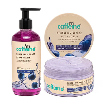 mCaffeine Blueberry Blast Body Wash with Fruity Fresh Blueberry Aroma, Deep Cleansing - Pack of 2 image