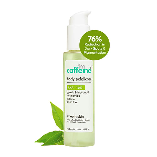 mCaffeine Body Exfoliator with AHA- 10% & Green tea 110 ml image