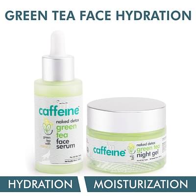 mCaffeine Green Tea Face Hydration Kit for Dull Skin 90 ml image