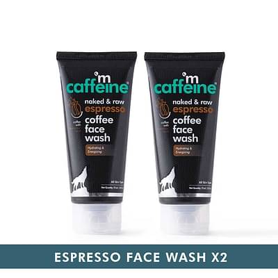 mCaffeine Naked & Raw Espresso Coffee Energizing Face Wash (Pack of 2) 150 ml image