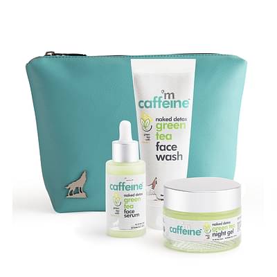 mCaffeine Summer Friendly Green Tea Breakout Care Kit (AM & PM) 190 ml image