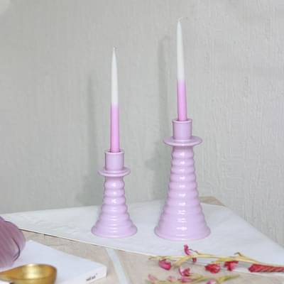 Muun Home Coil Candle Holder Lilac Large image