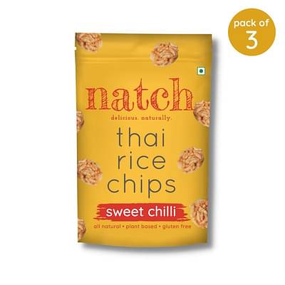 Thai Rice Chips - Sweet Chilli (Large Pack Of 3 - 100G) image