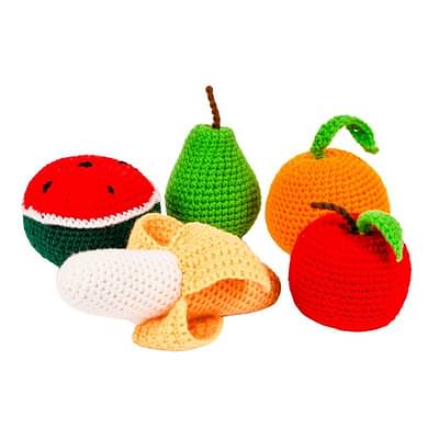 Nesta Toys - Crochet Fruit Toys | Play Food For Kids (5 Pcs) image