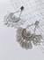 Rainvas Silver Oxidised Round Jhumka Earrings silver
