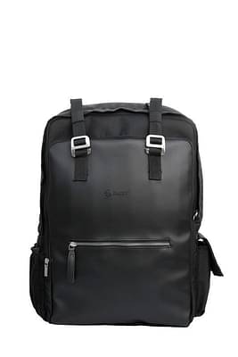 Rashki Enza Backpack 15.6" Inch Laptop Functional Backpack For Men And Women - 23 Litres Vegan Leather - Black image