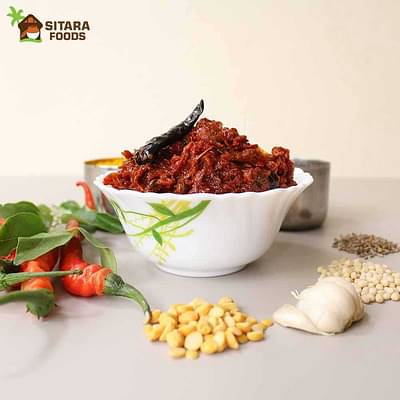 Pandu Mirapakaya Red Chilli Pickle 250Gms image