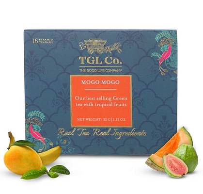 Tgl Co. Mogo Mogo Green Tea - Tea Bags / Loose Leaf - 16 Tea Bags, Pack Of 3 image