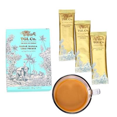 Tgl Co. Kadak Masala Chai Premix Tea - 14 Tea Bags, Pack Of 2 image