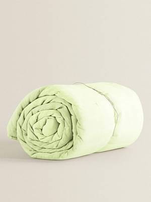 The Baby Atelier 100% Organic Single Duvet Cover Lime Green image