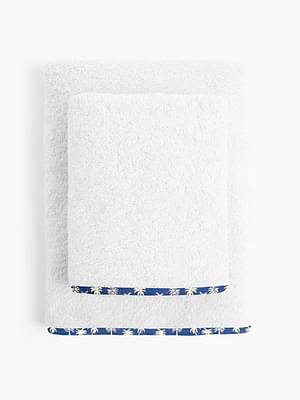 The Baby Atelier 100% Organic Floral Blue Junior Towel Set image