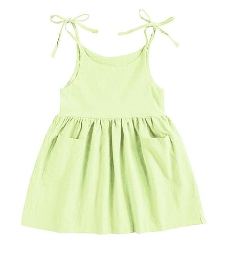 The Baby Atelier 100% ‘Lime Green’ Organic Sleeveless Nightdress image