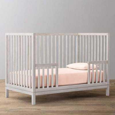 The Baby Atelier 100% Organic Fitted Crib Sheet Neutral Pink image