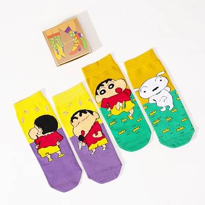 Shinchan: Shiro A-B Socks - 2 Pairs image