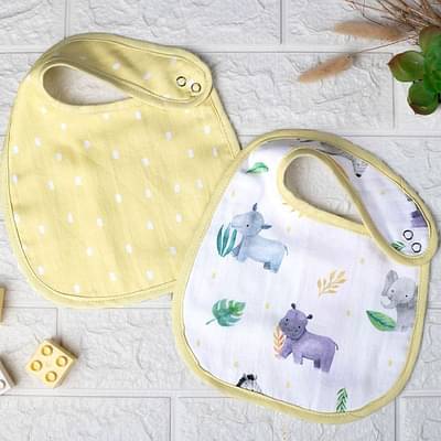 Tiny Snooze Organic Bibs (Set Of 2)- Into The Wild image