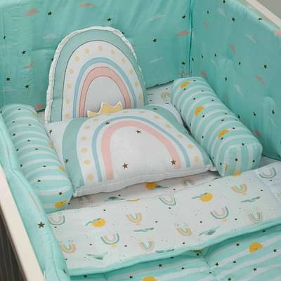 Tiny Snooze Cot Bedding Set – Horizon image