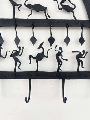 Wrought Iron Wall Decor Hanger | Upcycled Iron image