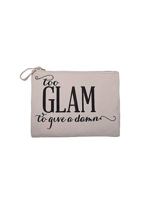 Canvas-Makeup-Pouch-Too-Glam-To-Give-Damn