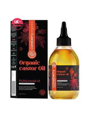 Careberry-Organic-Cold-Pressed-Castor-Oil-Arandi-Oil-,-Hexane-Free,-100-Natural-Cold-Pressed,-Ayush-Certified-Ayurvedic-200ml
