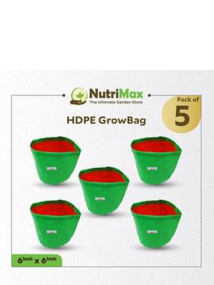 NutriMax-HDPE-Grow-Bags-200-GSM-Pack-of-5-6-x-6-Inches-