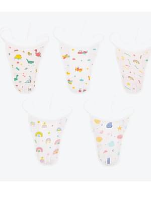 A Toddler Thing Muslin Nappy Combo 1 - Pack Of 5 image