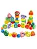 Trinkets & More - 56 Piece Fruit Bead Game Lacing Toy Stringing Beading Game Early Educational Toys Kids 3+ Years