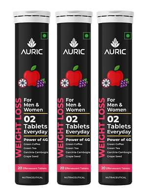 Auric-Get-Slim-Effervescent-|-Weight-Management-|-Fat-Burner-|-60-Tablets
