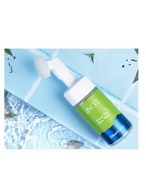 Ancel Green Tea Foaming Face Wash Built In Brush For Deep Cleansing image