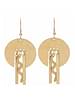 Artizen Handmade Brass Fringe Earrings