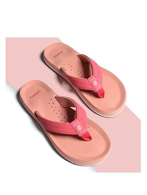Chupps Women Pink Pu Flipflop Pink image