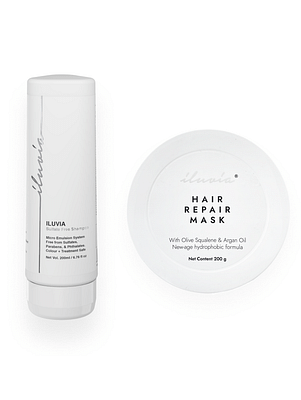 Iluvia-Damage-Defense-Duo-For-Coloured,-Treated-Hair-Sulfate,-Paraben,-Phthalate-Free