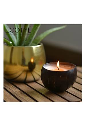 Ecotyl Coconut Shell Candle - Patchouli & Rosewood image