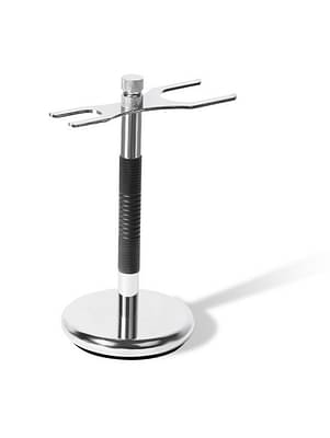 Forest-Hill-Ashford-Stand-Premium-Stainless-Steel-Shaving-Brush-Razor-Stand,-Organize-Showcase-Your-Razor-Brush-Holder-In-Style,-Non-Slip-Base,-Safety-Shaver-Organizer-For-Shower-Room-Bathroom