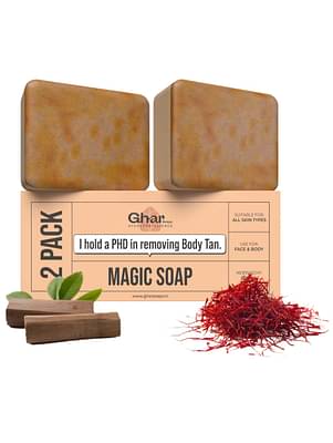 Ghar-Soaps-Sandalwood-Saffron-Magic-Soaps---Pack-Of-2