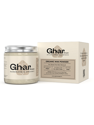 Ghar Soaps Organic Wax Powder For Hair Removal (100G) image