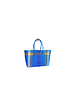 KST Bags | Handmade Wire Koodai | Light Blue with Mango Colour Borders | Shopping Bag and Basket