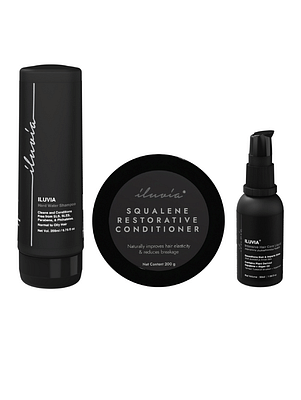 Iluvia Complete Haircare System For Oily Hair, Hard Water Areas 200Ml+200G+50Ml image