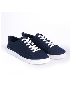 Jutaji Resolve Blue Sneakers For Men | Lace Up | Cork & Natural Latex Padded Insole | Anti-Skid image