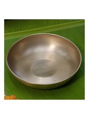 Kansa 4-Inch Small Plate –140g Handcrafted, Durable, Elegant | Dahiwada Plate | Dessert Plate | Puja Plate image