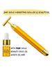 Natural Vibes 24K Gold Vibrating Face Roller & Sculptor With Free Gold Beauty Elixir Oil
