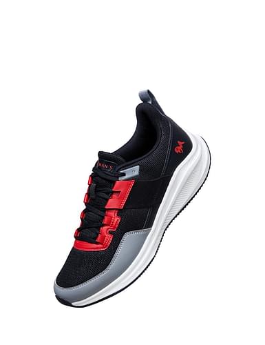 Neeman-s-The-Exuberants-Sneakers-For-Men-|-Comfortable-And-Flexible|-Black-/-Red