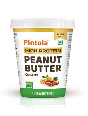 Pintola High Protein All Natural Peanut Butter - Creamy With 37G Protein & 8G Fiber image