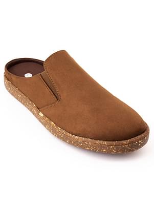 Paaduks Nest Mules Vegan Suede Tan Men Slip-Ons Tan image