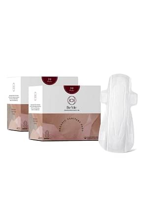Be-Me-Sanitary-Pads-For-Women---Single-Wing---For-Moderate-Heavy-Flow-Pack-Of-60-Pads-
