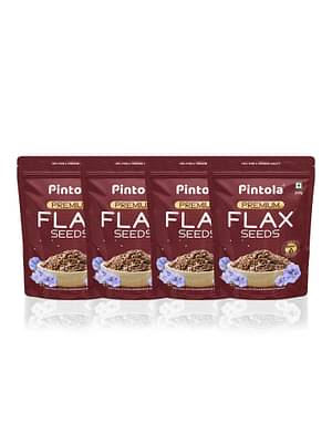 Pintola Premium Flax Seeds 250G (Pack Of 4), 100% Natural image
